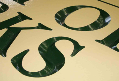 Signs with Gold Leaf - Custom Signs 3D Carved Wood Signs